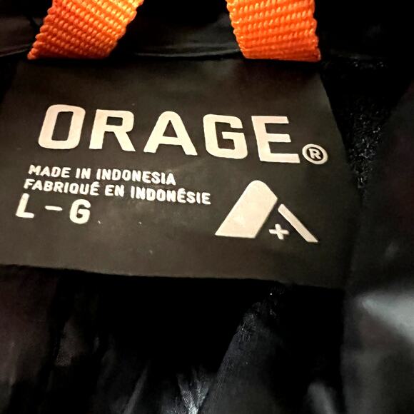 ORAGE Phoenix Jacket Quilted Puffer Full Zip Printed High Collar LARGE Ski Layer - Picture 4 of 8